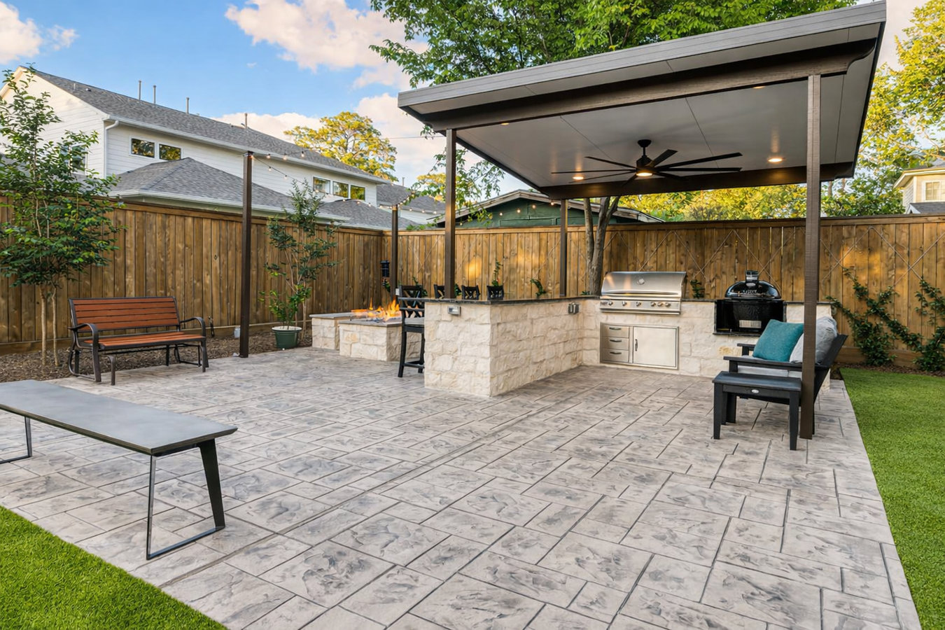 Concrete patio construction in San Mateo, CA