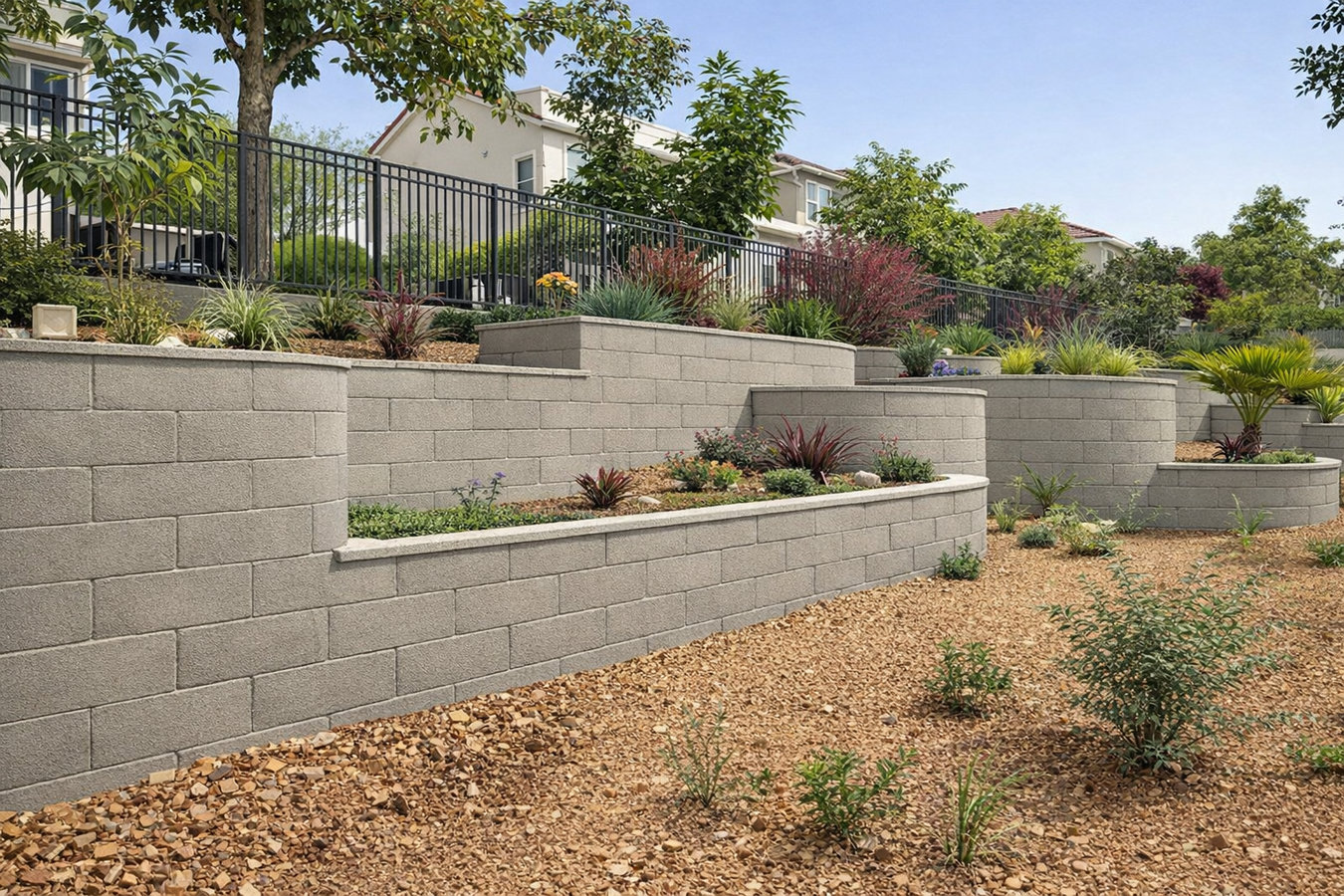 Concrete retaining walls in San Mateo, CA